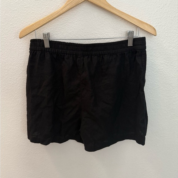 NWT J crew Linen Classic Black Women's Shorts size M - Picture 4 of 4